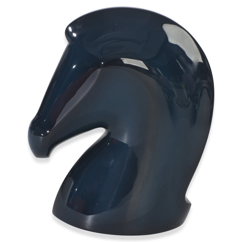 Hermès Indigo Patiné Laque Wood Samarcande Paperweight Blue Other Home Goods