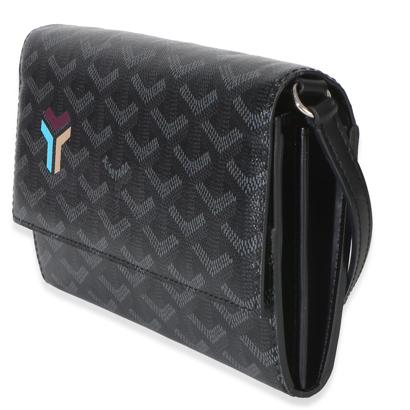 Goyard Black Goyardine Canvas Varenne Limited Continental Wallet Handbag
