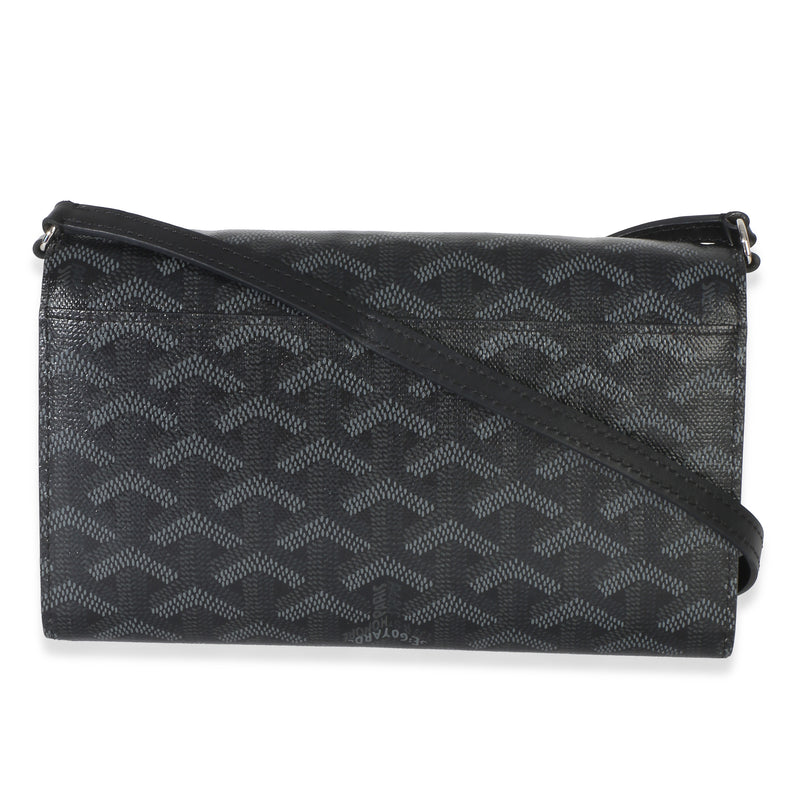 Goyard Black Goyardine Canvas Varenne Limited Continental Wallet Handbag