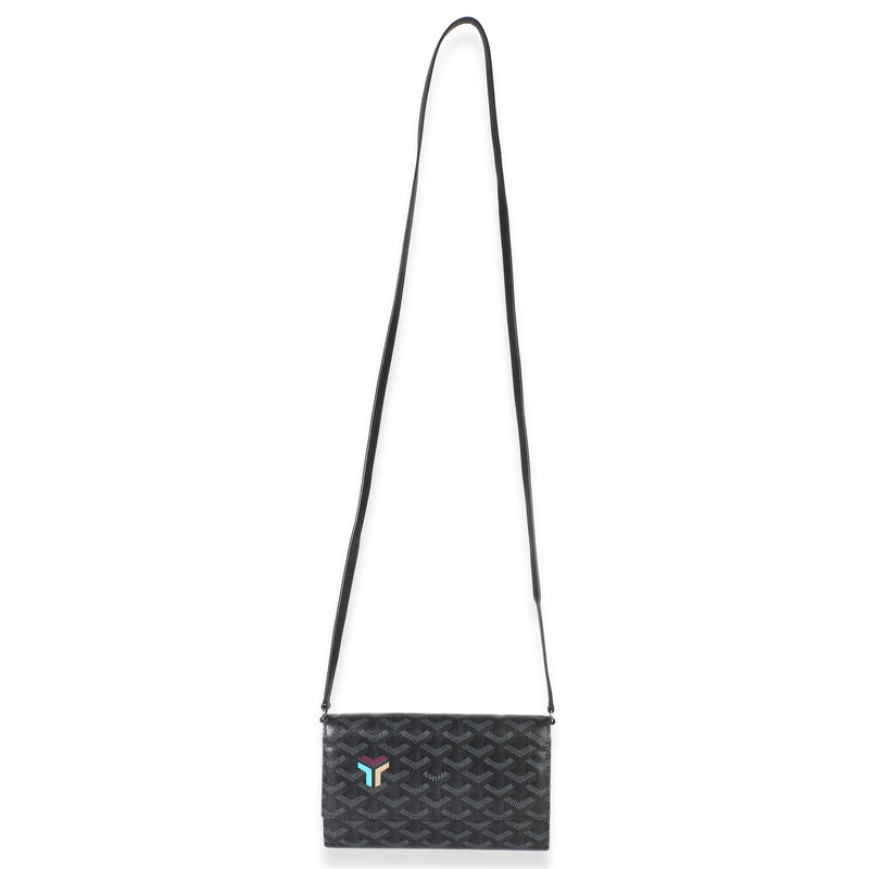 Goyard Black Goyardine Canvas Varenne Limited Continental Wallet Handbag