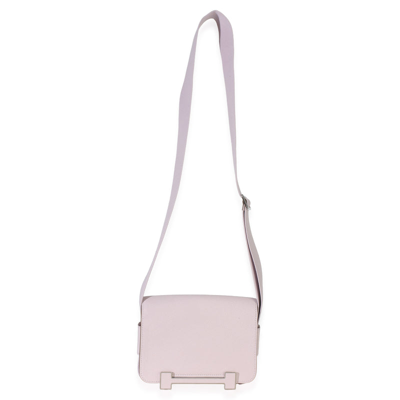 Hermès Mauve Pale Chai Verso Chevre Mysore Geta Phw Pink Leather Handbag