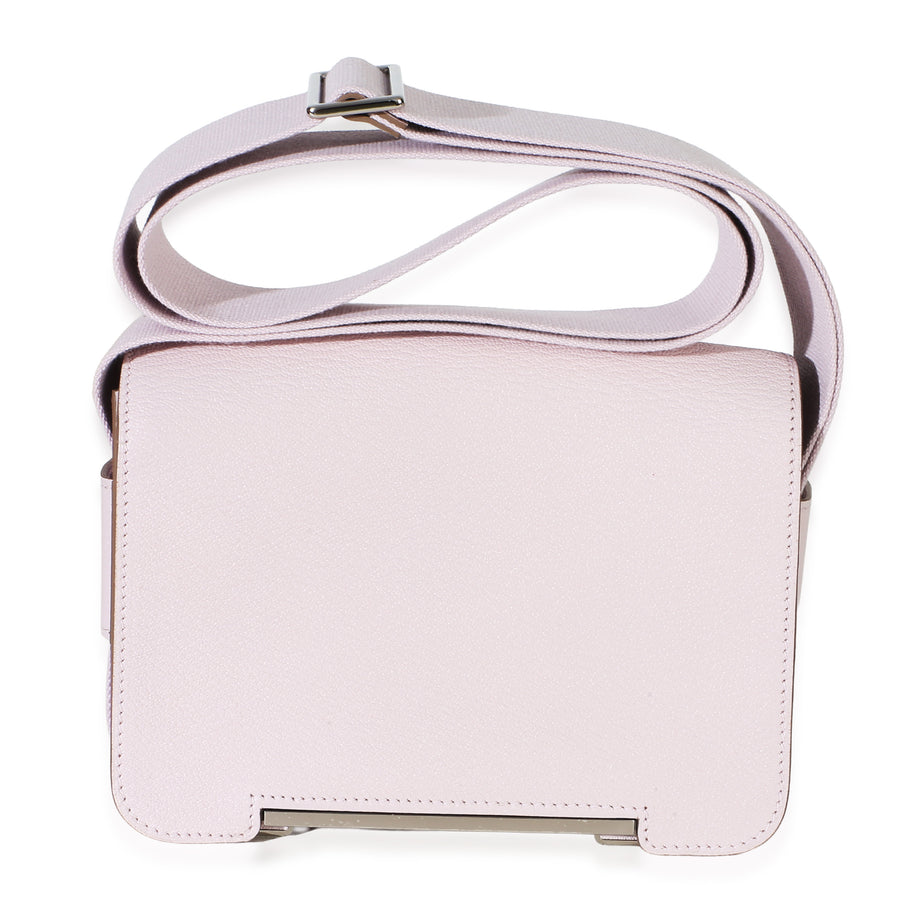 Hermès Mauve Pale Chai Verso Chevre Mysore Geta Phw Pink Leather Handbag