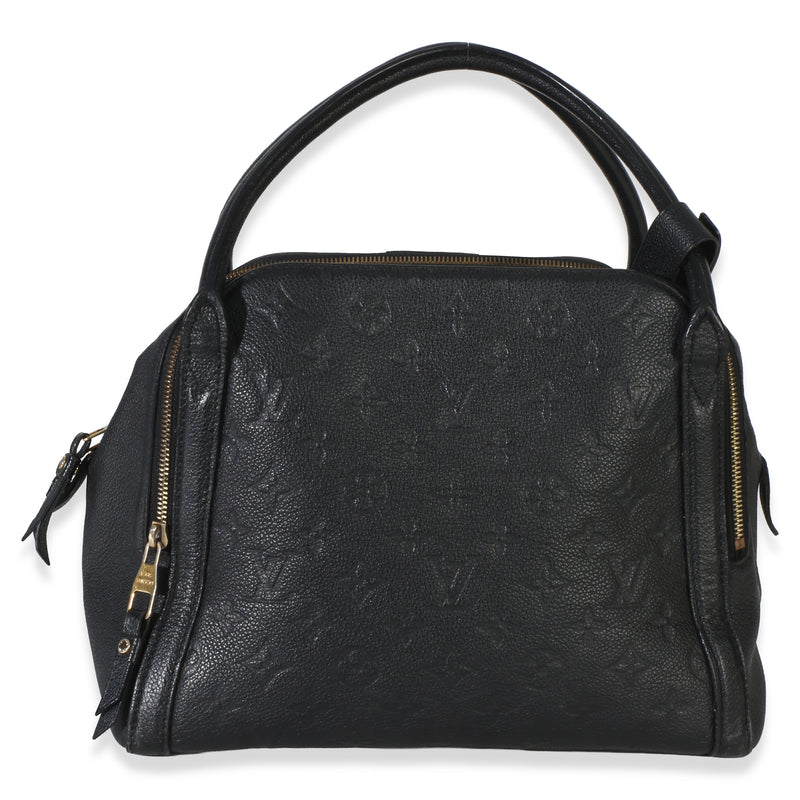 Louis Vuitton Black Monogram Empreinte Marais Mm Leather Handbag