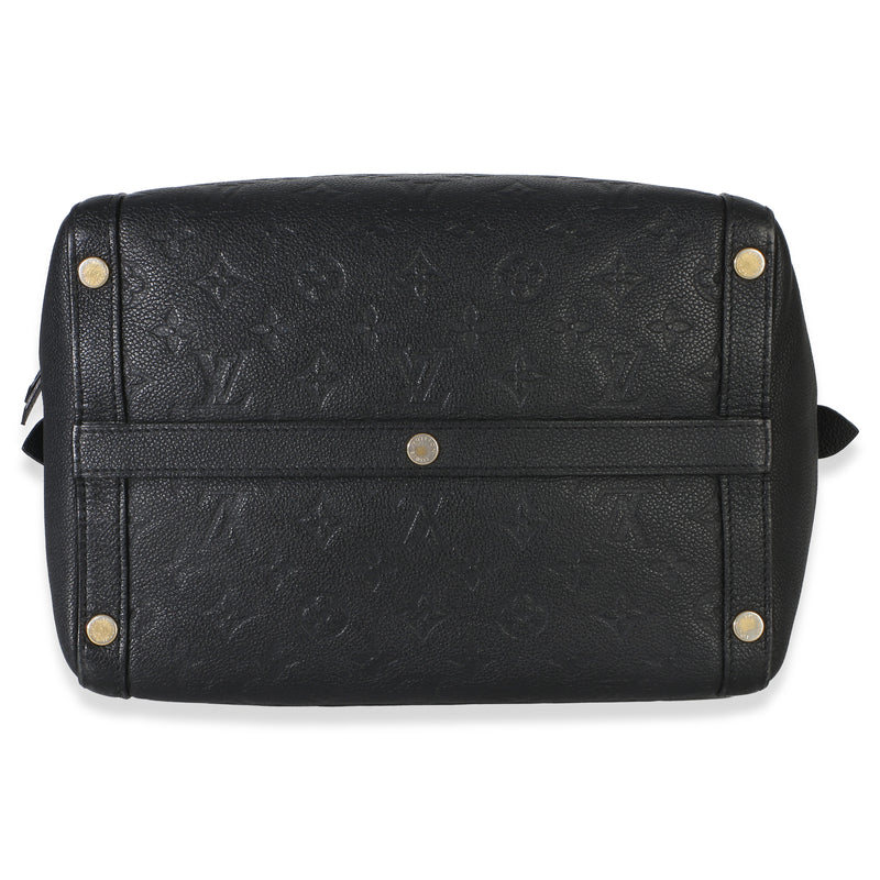 Louis Vuitton Black Monogram Empreinte Marais Mm Leather Handbag