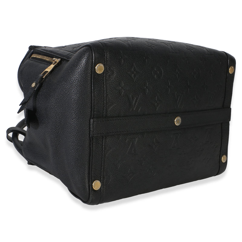Louis Vuitton Black Monogram Empreinte Marais Mm Leather Handbag