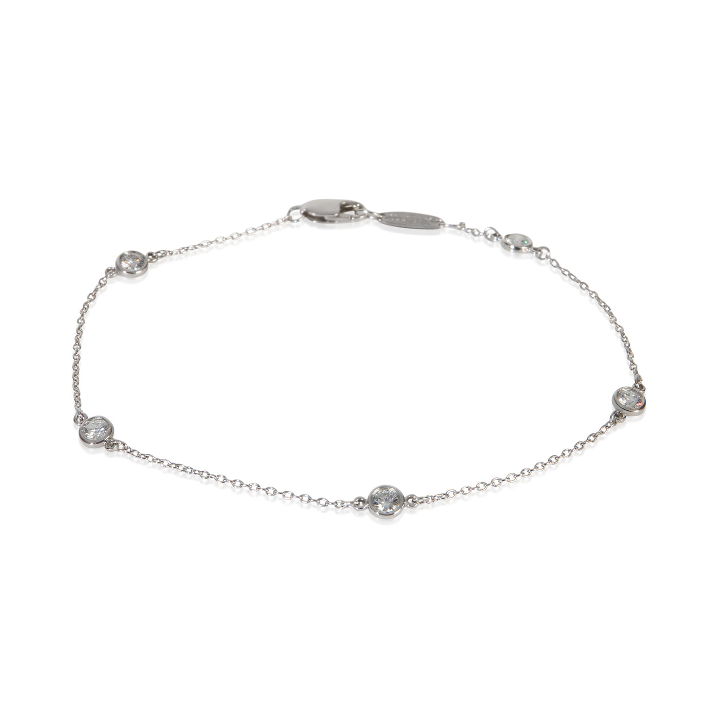 Tiffany & Co. Platinum Diamond Elsa Peretti By The Yard Bracelet 950