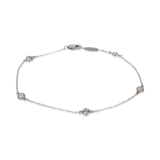 Tiffany & Co. Platinum Diamond Elsa Peretti By The Yard Bracelet 950