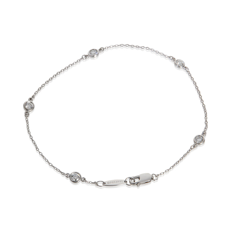Tiffany & Co. Platinum Diamond Elsa Peretti By The Yard Bracelet 950