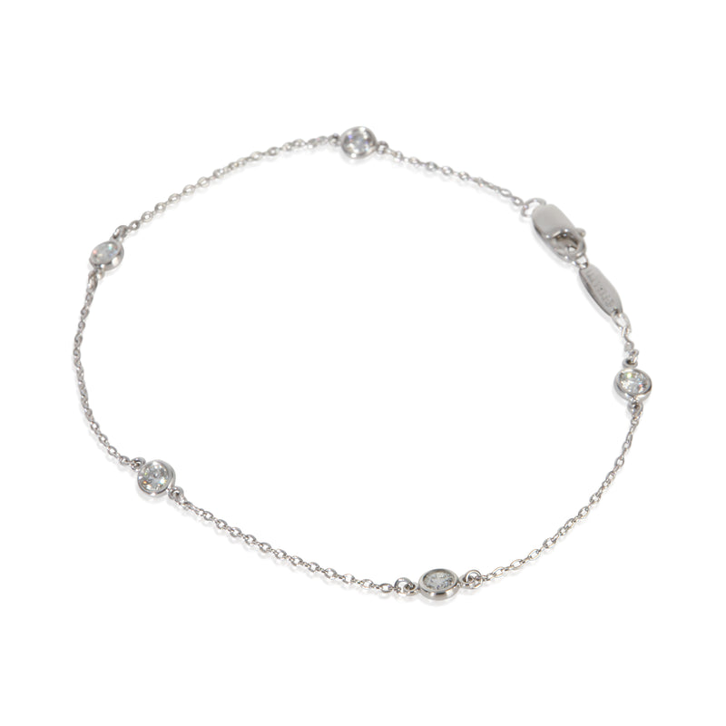 Tiffany & Co. Platinum Diamond Elsa Peretti By The Yard Bracelet 950
