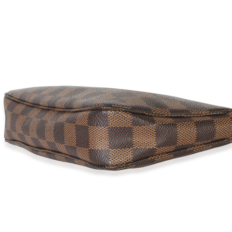 Louis Vuitton Damier Ebene Canvas Pochette Accessoires Nm Brown Coated Handbag
