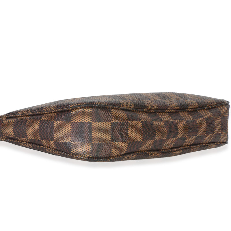 Louis Vuitton Damier Ebene Canvas Pochette Accessoires Nm Brown Coated Handbag