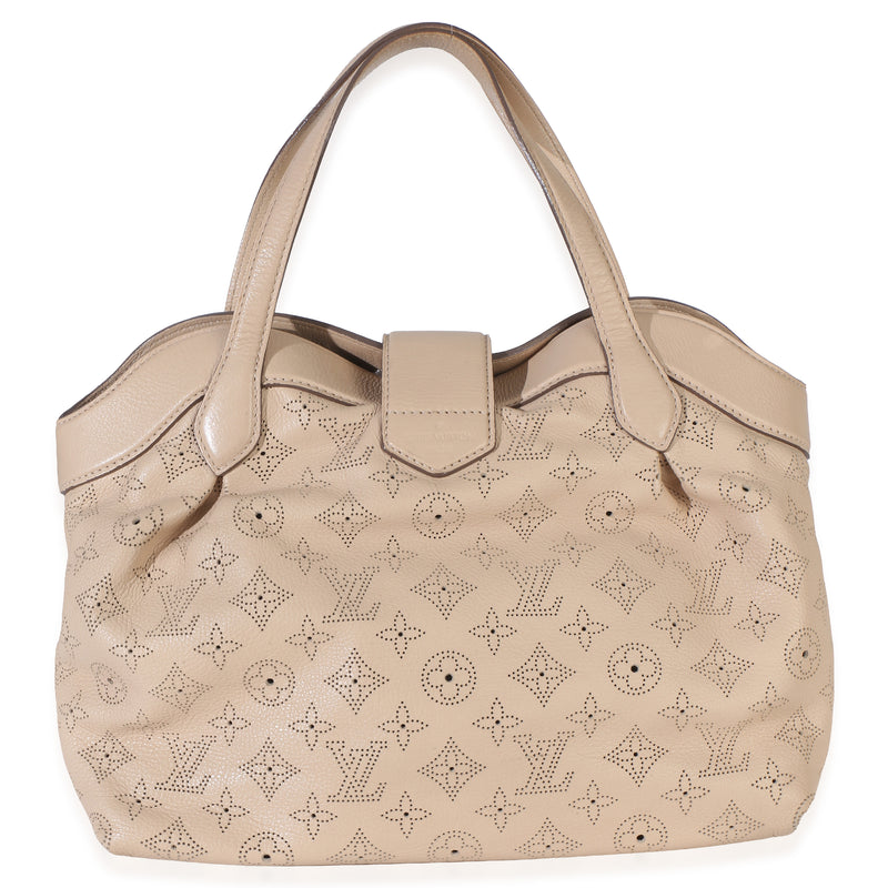 Louis Vuitton Coquille Monogram Mahina Cirrus Pm Beige; Neutral Leather Handbag
