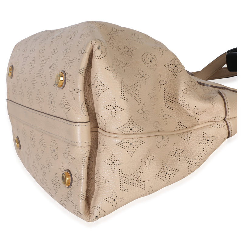 Louis Vuitton Coquille Monogram Mahina Cirrus Pm Beige; Neutral Leather Handbag