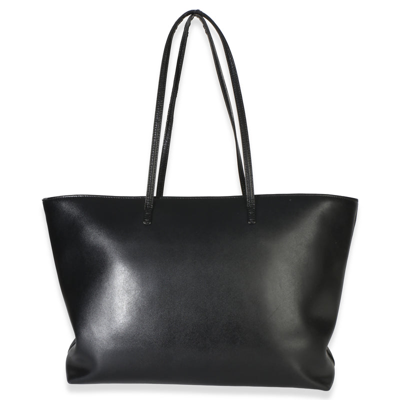 Fendi Black Vitello Monster Medium Roll Tote Leather Handbag