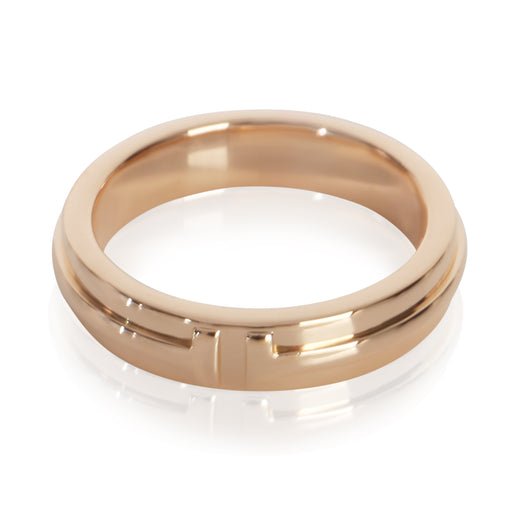 Tiffany & Co. Rose Gold T Narrow Ring 18k
