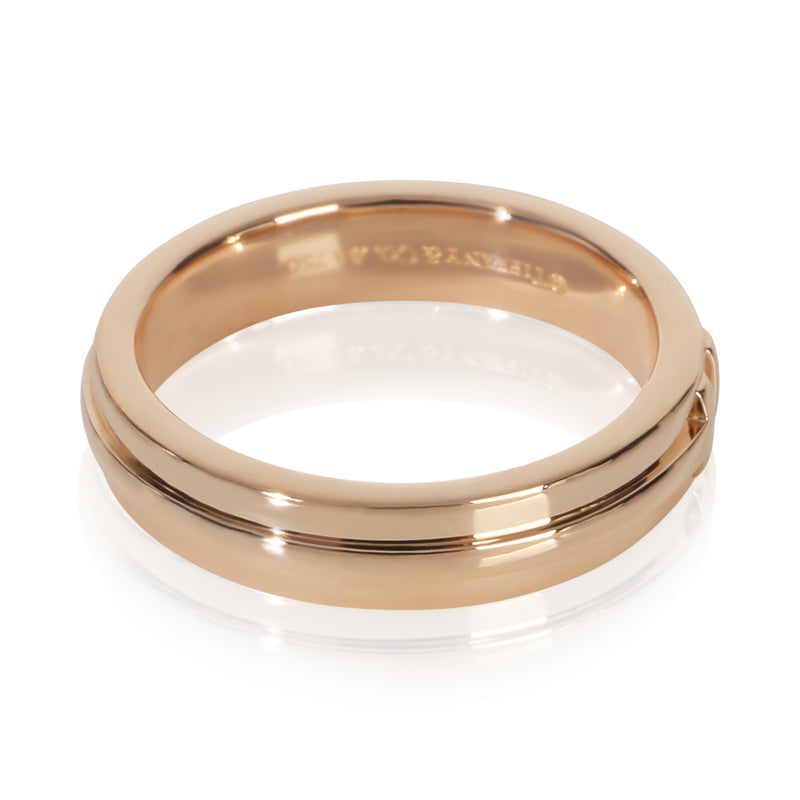 Tiffany & Co. Rose Gold T Narrow Ring 18k
