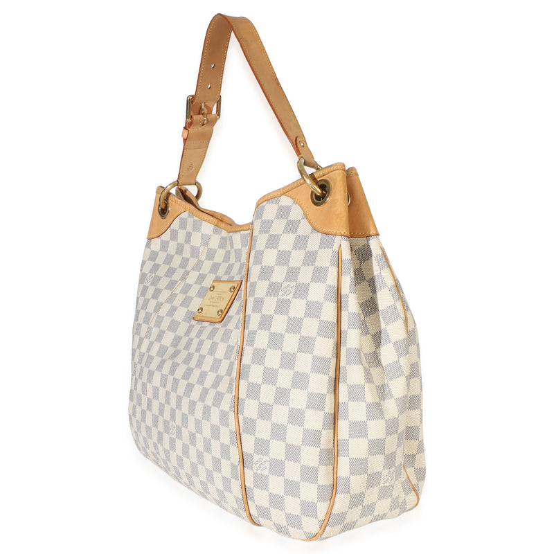 Louis Vuitton Damier Azur Canvas Galliera Gm Beige Handbag