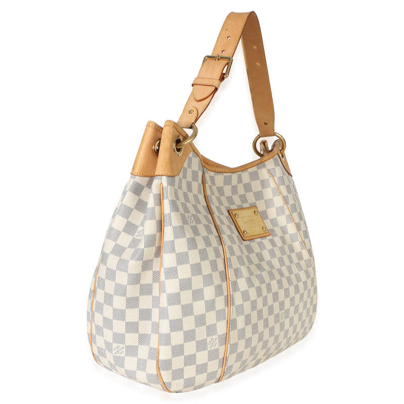 Louis Vuitton Damier Azur Canvas Galliera Gm Beige Handbag