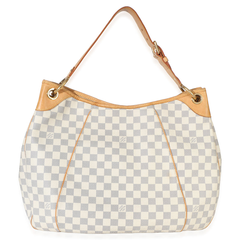 Louis Vuitton Damier Azur Canvas Galliera Gm Beige Handbag