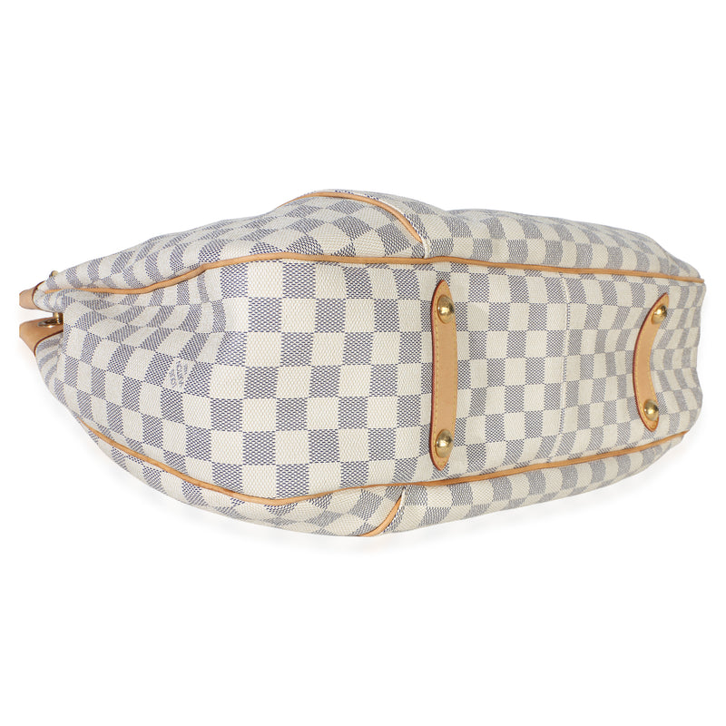 Louis Vuitton Damier Azur Canvas Galliera Gm Beige Handbag