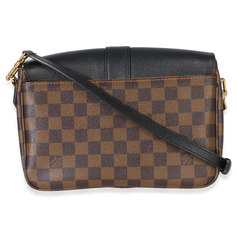 Louis Vuitton Black Damier Ebene Canvas Clapton Pm Black; Brown Handbag
