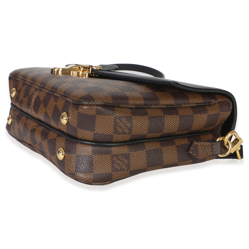 Louis Vuitton Black Damier Ebene Canvas Clapton Pm Black; Brown Handbag