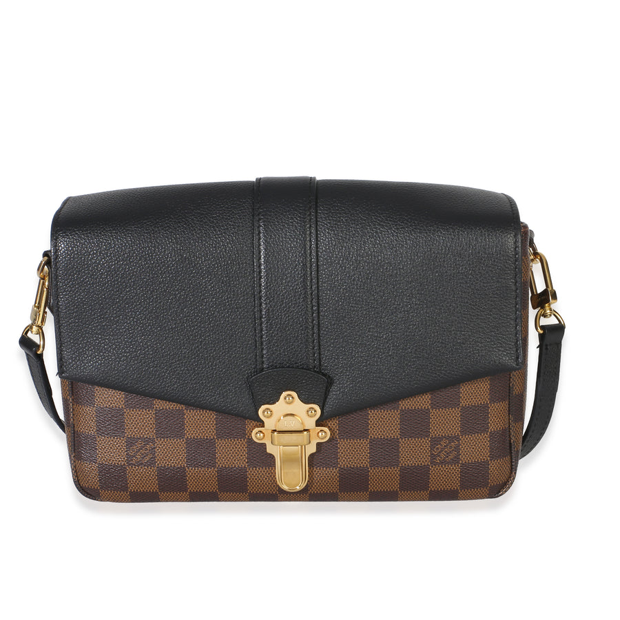 Louis Vuitton Black Damier Ebene Canvas Clapton Pm Black; Brown Handbag
