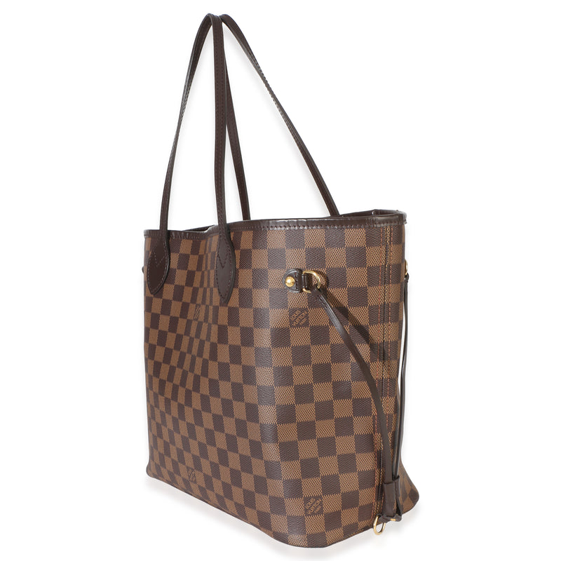 Louis Vuitton Damier Ebene Canvas Neverfull Mm Brown Handbag