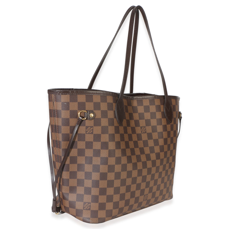 Louis Vuitton Damier Ebene Canvas Neverfull Mm Brown Handbag