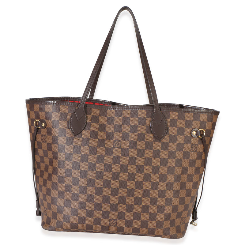 Louis Vuitton Damier Ebene Canvas Neverfull Mm Brown Handbag