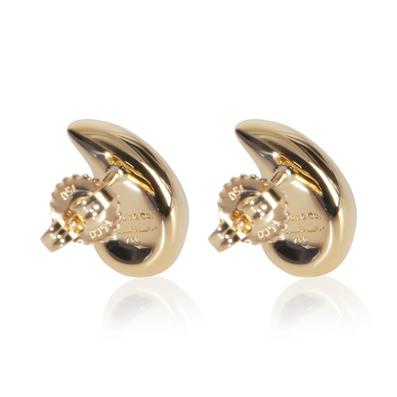 Tiffany & Co. Yellow Gold Elsa Peretti Teardrop Earrings 18k