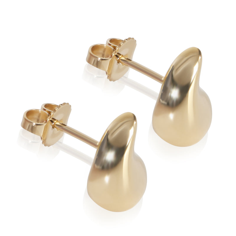 Tiffany & Co. Yellow Gold Elsa Peretti Teardrop Earrings 18k