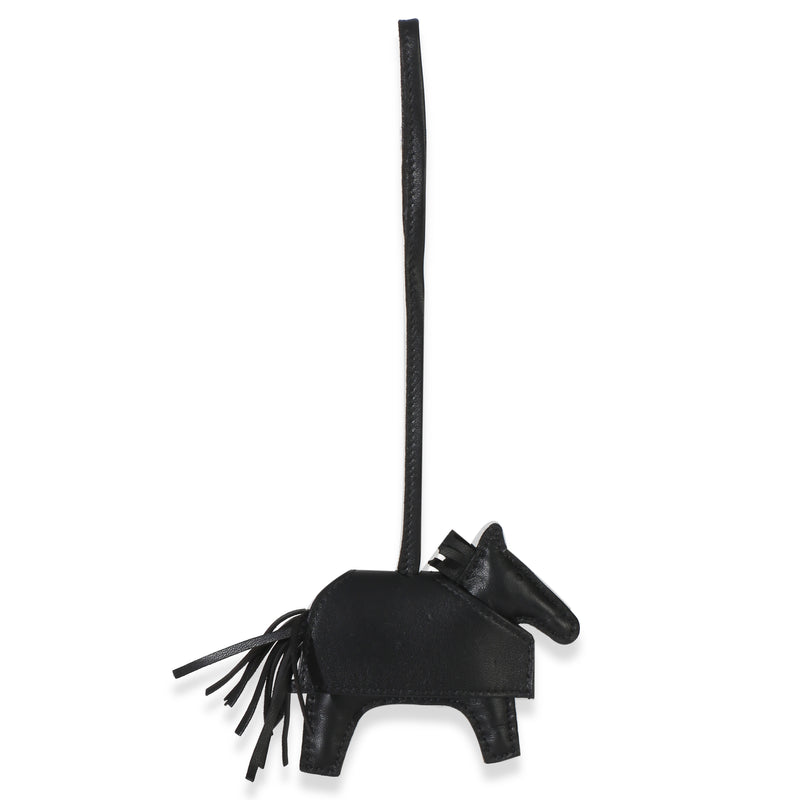 Hermès Black Milo Lambskin Studded Grigri Rodeo Robeo Rock Charm Pm Leather Bag Charms