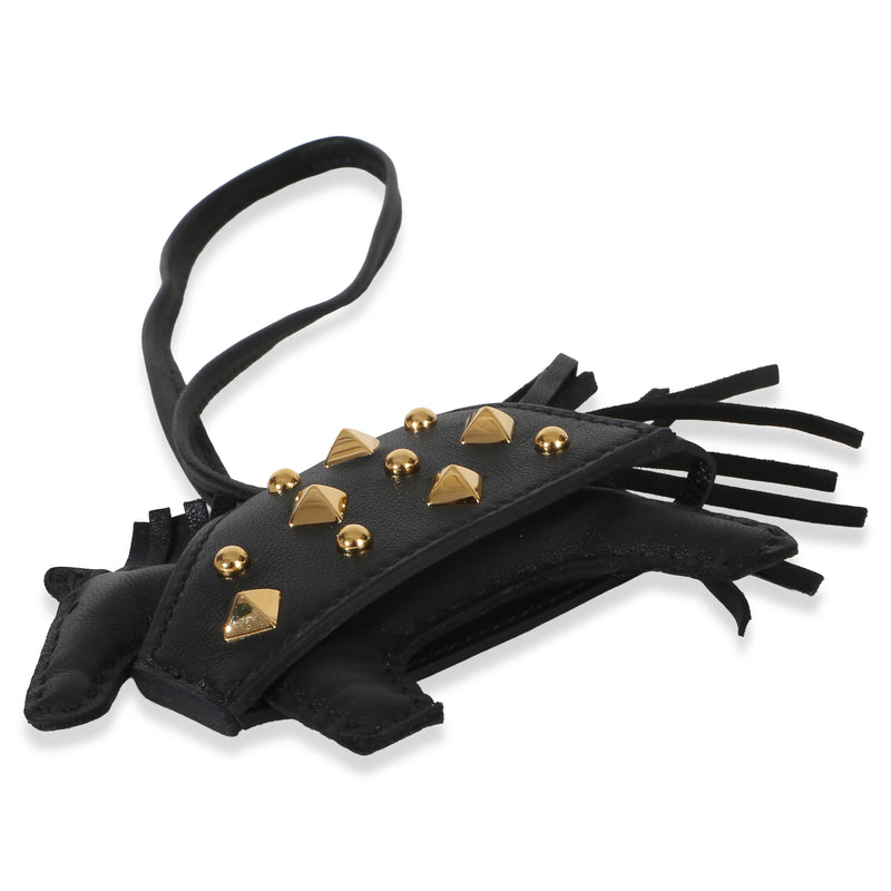 Hermès Black Milo Lambskin Studded Grigri Rodeo Robeo Rock Charm Pm Leather Bag Charms