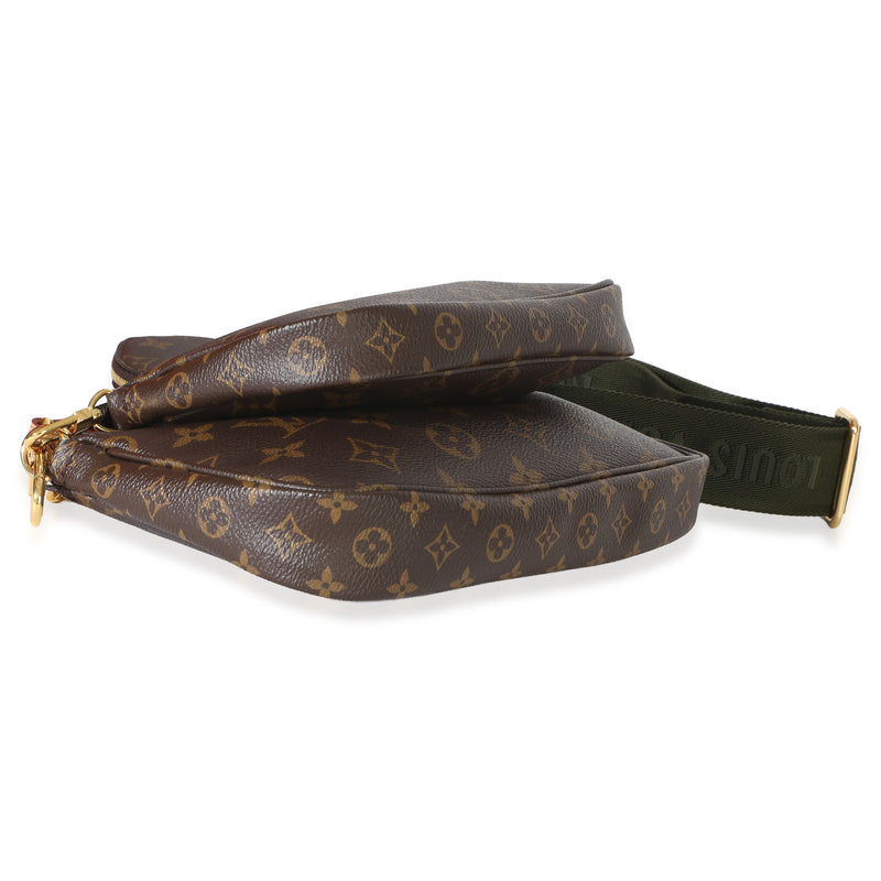 Louis Vuitton Khaki Monogram Canvas Multi Pochette Accessoires Brown Handbag