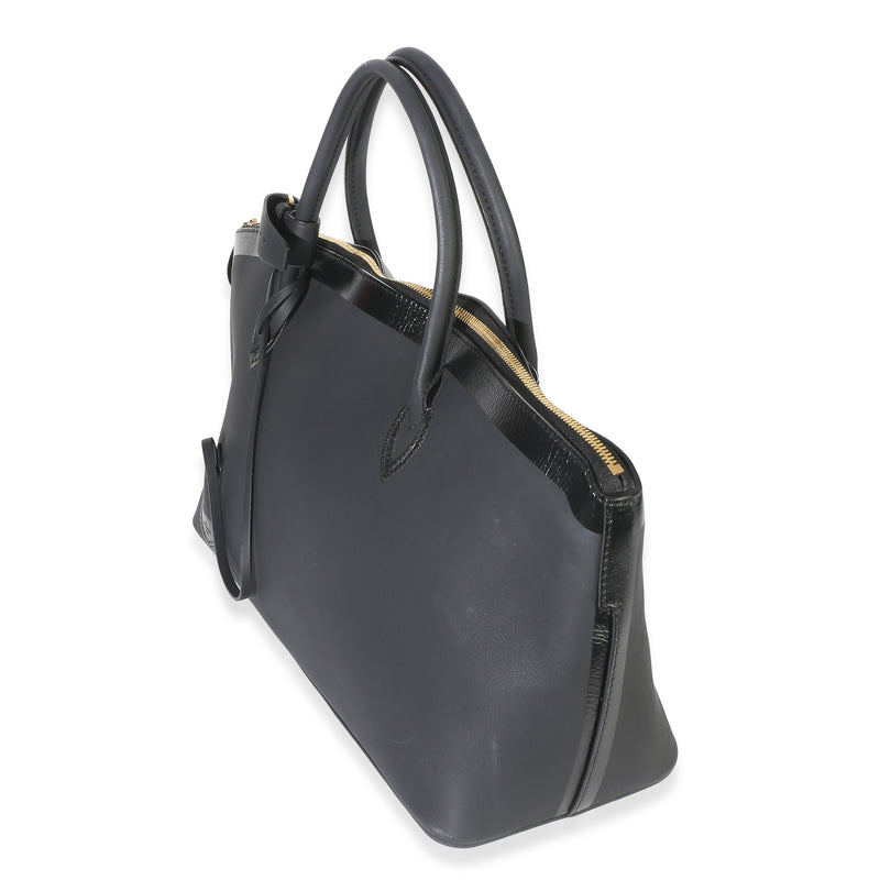 Louis Vuitton Black Calfskin Obsession Lockit East-West Bag Leather Handbag