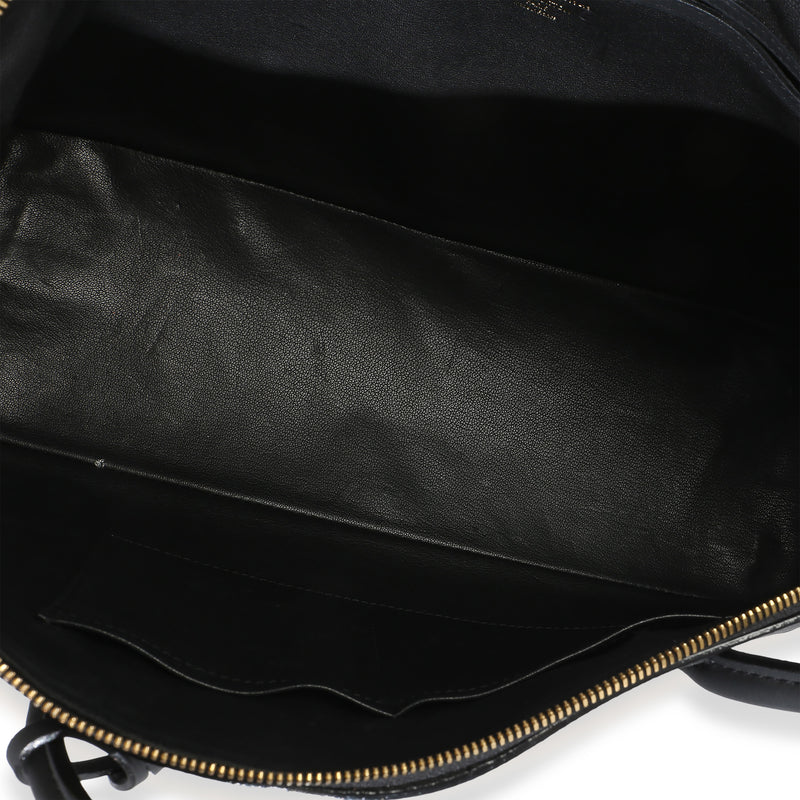 Louis Vuitton Black Calfskin Obsession Lockit East-West Bag Leather Handbag