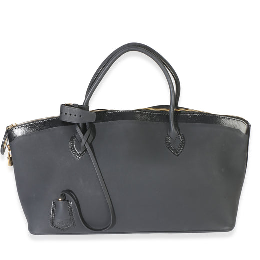Louis Vuitton Black Calfskin Obsession Lockit East-West Bag Leather Handbag