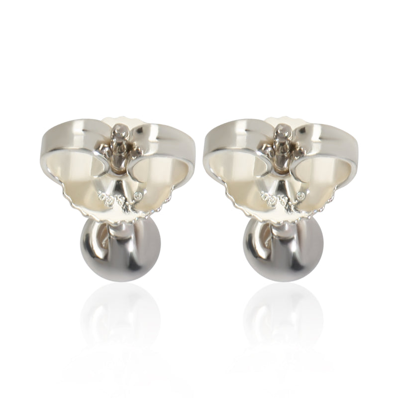 Tiffany & Co. Sterling Silver Diamond Elsa Peretti By The Yard Earrings 925