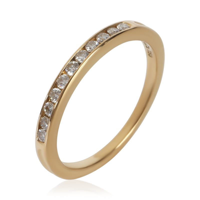 Tiffany & Co. Yellow Gold Diamond Vintage Channel Set Band 18k