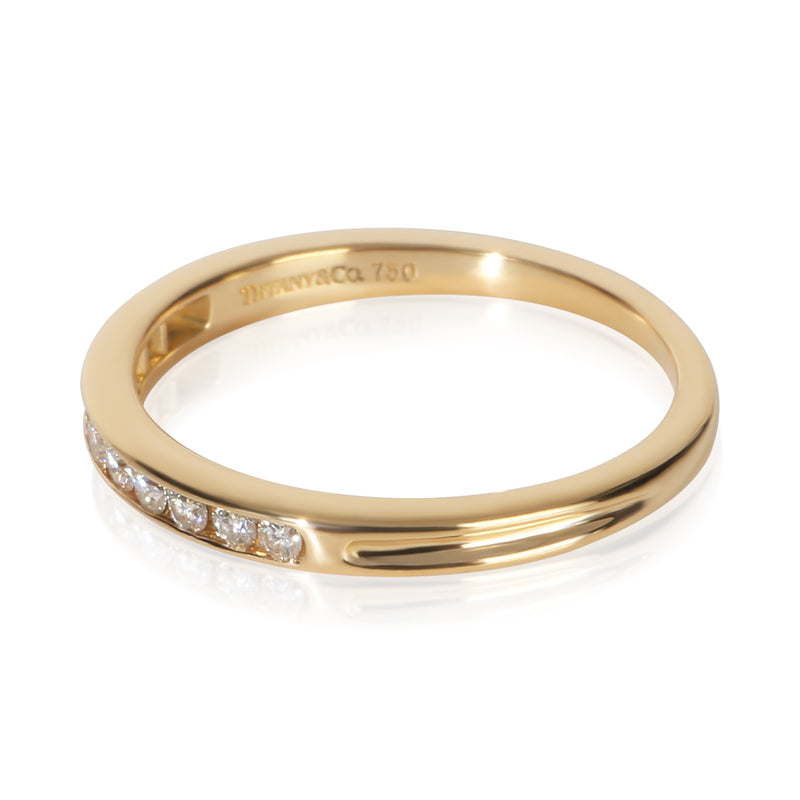 Tiffany & Co. Yellow Gold Diamond Vintage Channel Set Band 18k