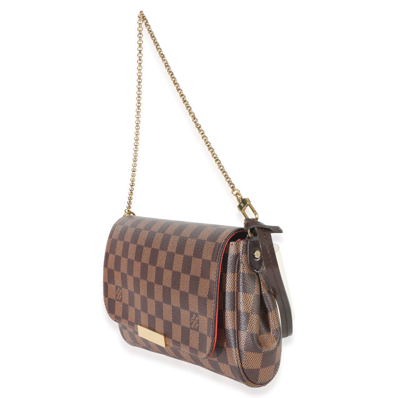 Louis Vuitton Damier Ebene Canvas Favorite Mm Brown Handbag