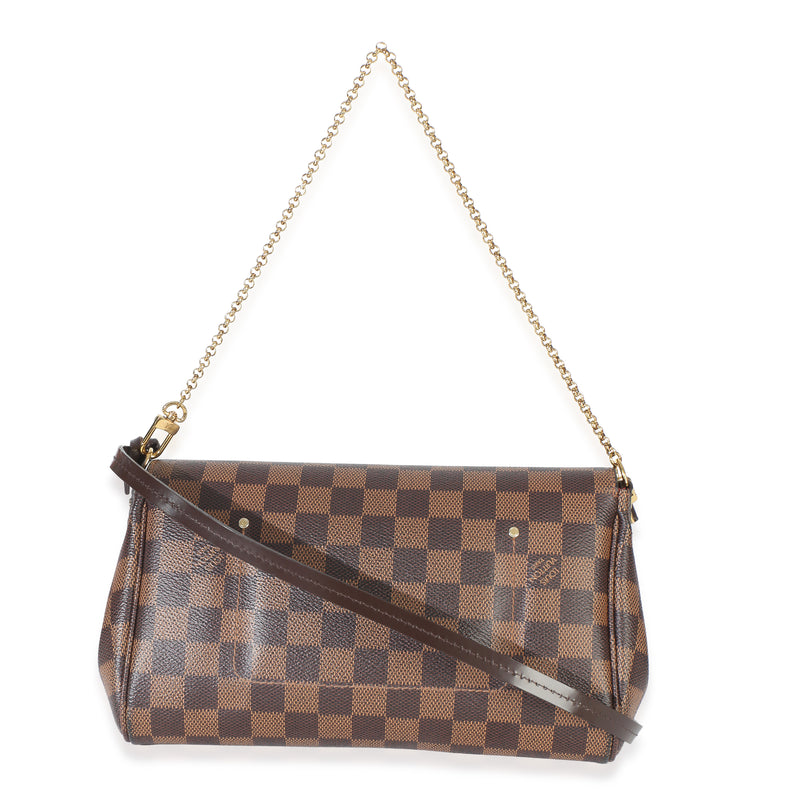 Louis Vuitton Damier Ebene Canvas Favorite Mm Brown Handbag