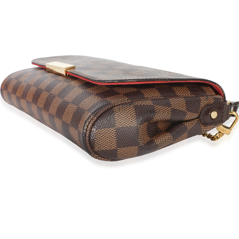 Louis Vuitton Damier Ebene Canvas Favorite Mm Brown Handbag