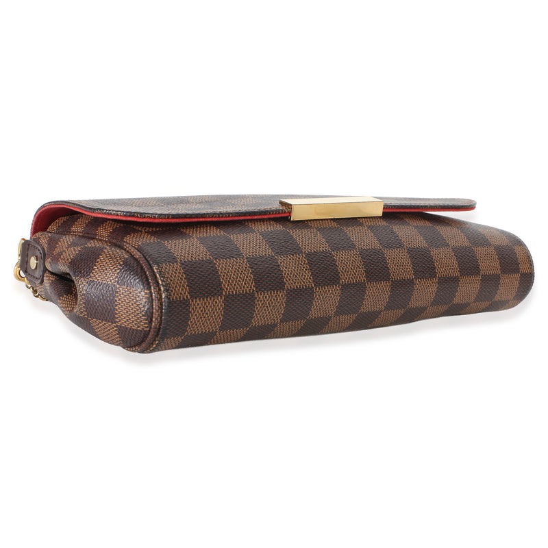 Louis Vuitton Damier Ebene Canvas Favorite Mm Brown Handbag