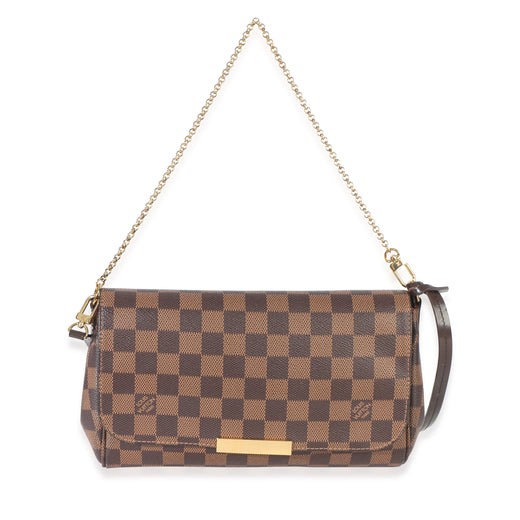 Louis Vuitton Damier Ebene Canvas Favorite Mm Brown Handbag