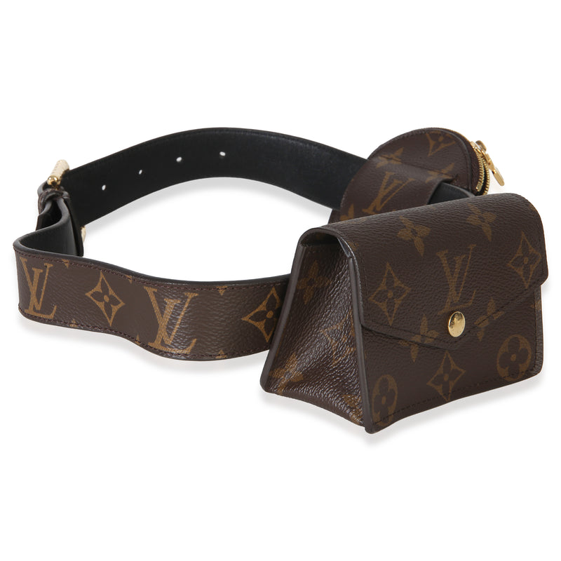 Louis Vuitton Monogram Canvas Daily Multi Pocket Belt Brown Handbag