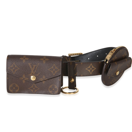 Louis Vuitton Monogram Canvas Daily Multi Pocket Belt Brown Handbag
