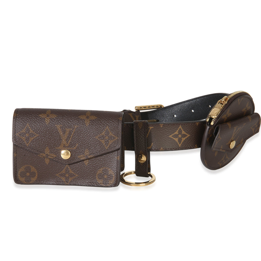 Louis Vuitton Monogram Canvas Daily Multi Pocket Belt Brown Handbag