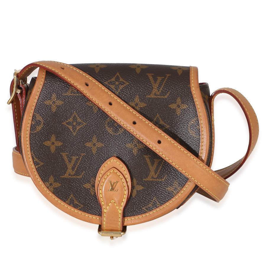 Louis Vuitton Monogram Canvas Tambourin Nm Brown Handbag